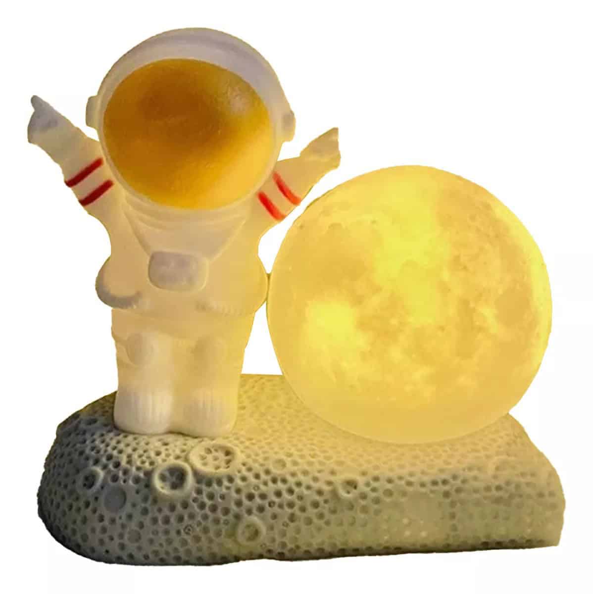 Lámpara Astronauta Lunar - ¡Ilumina tu Espacio con un Toque de Aventura Cósmica! 🚀🌕