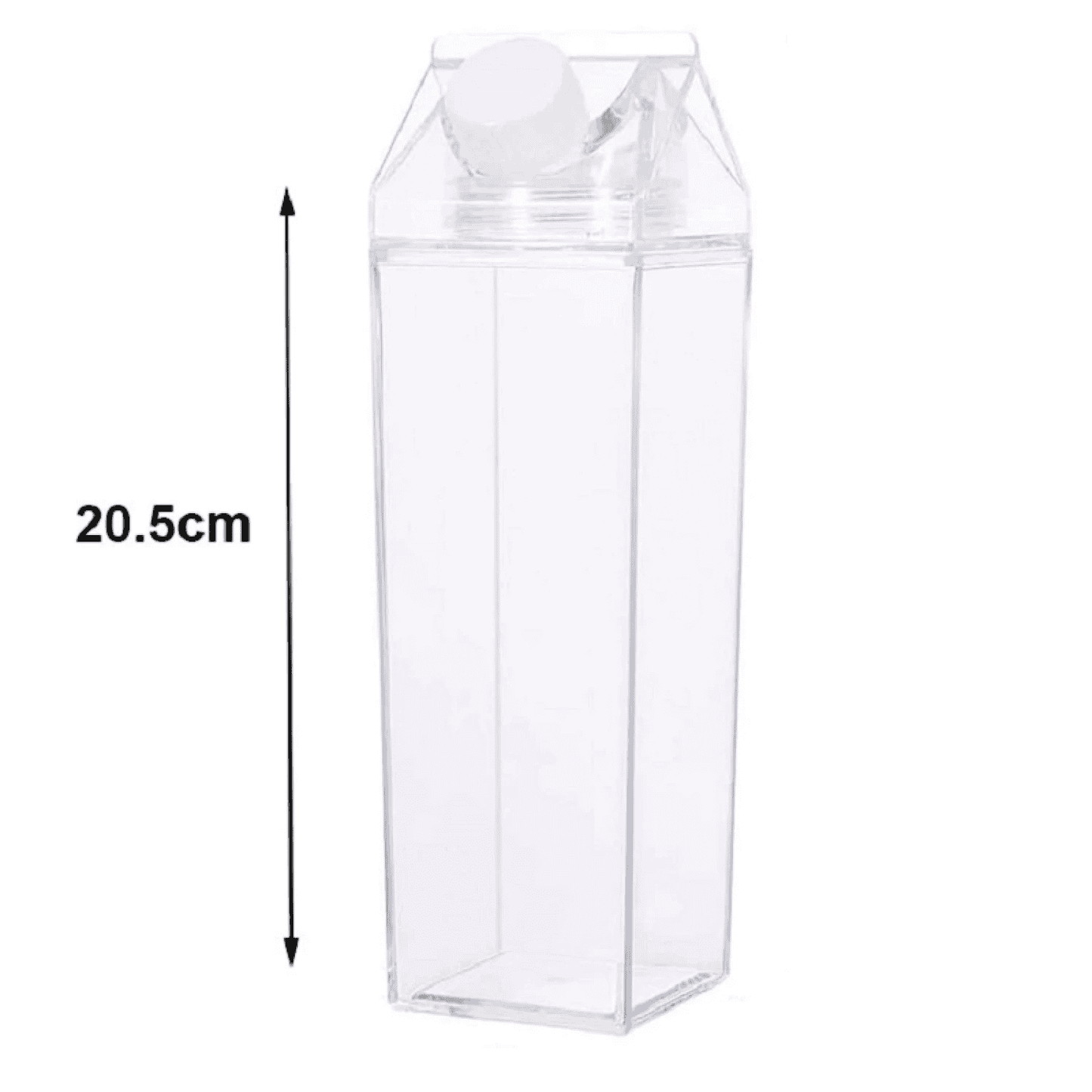 Botella de Acrílico Transparente para Leche