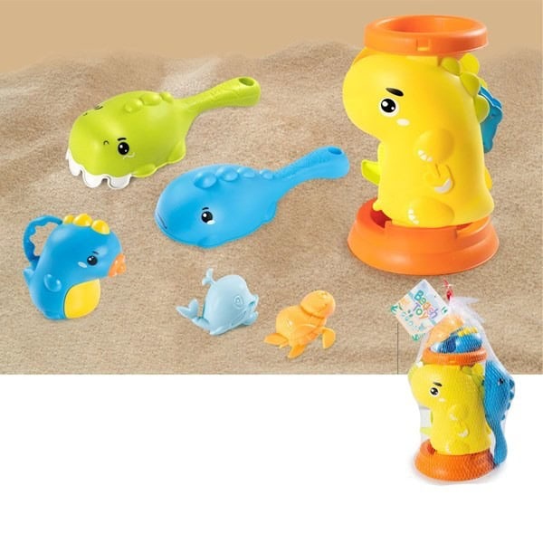 Juguetes de playa para niños diseño Dinosaurio 6 piezas arena