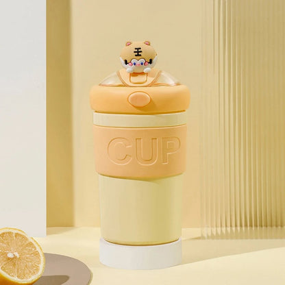 Vaso para café con tapa y sorbito