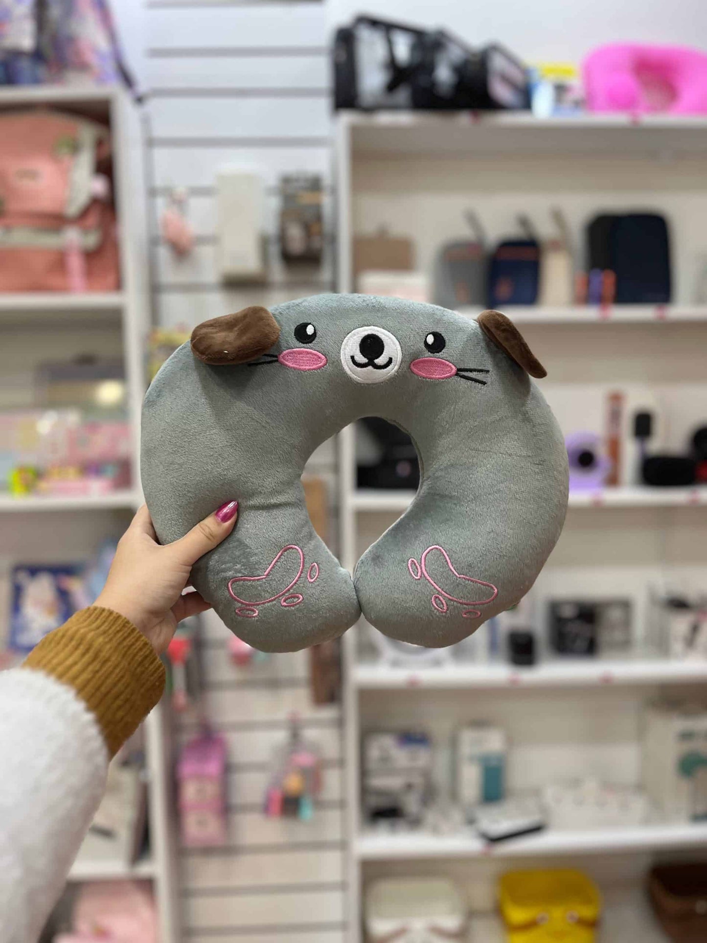 Almohada de viaje infantil con diseño de animalitos – Súper suave y ergonómica