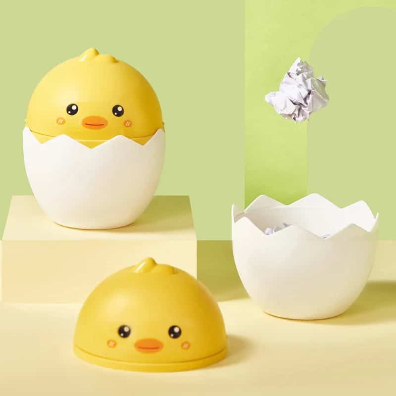 Mini Papelera de Escritorio 🐥🚀 – Adiós papeles sueltos, hola orden con onda