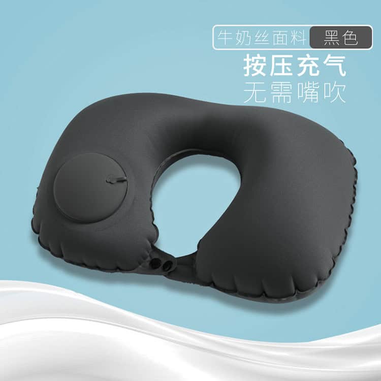 Almohada de viaje inflable