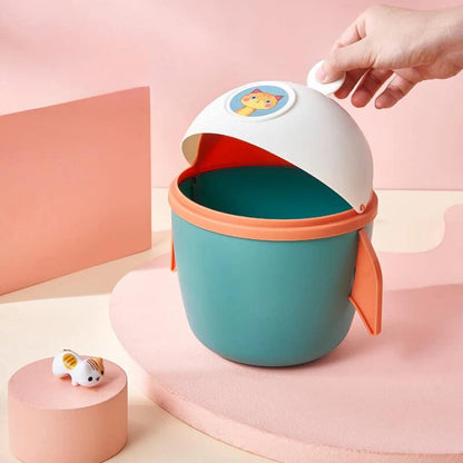 Mini Papelera de Escritorio 🐥🚀 – Adiós papeles sueltos, hola orden con onda