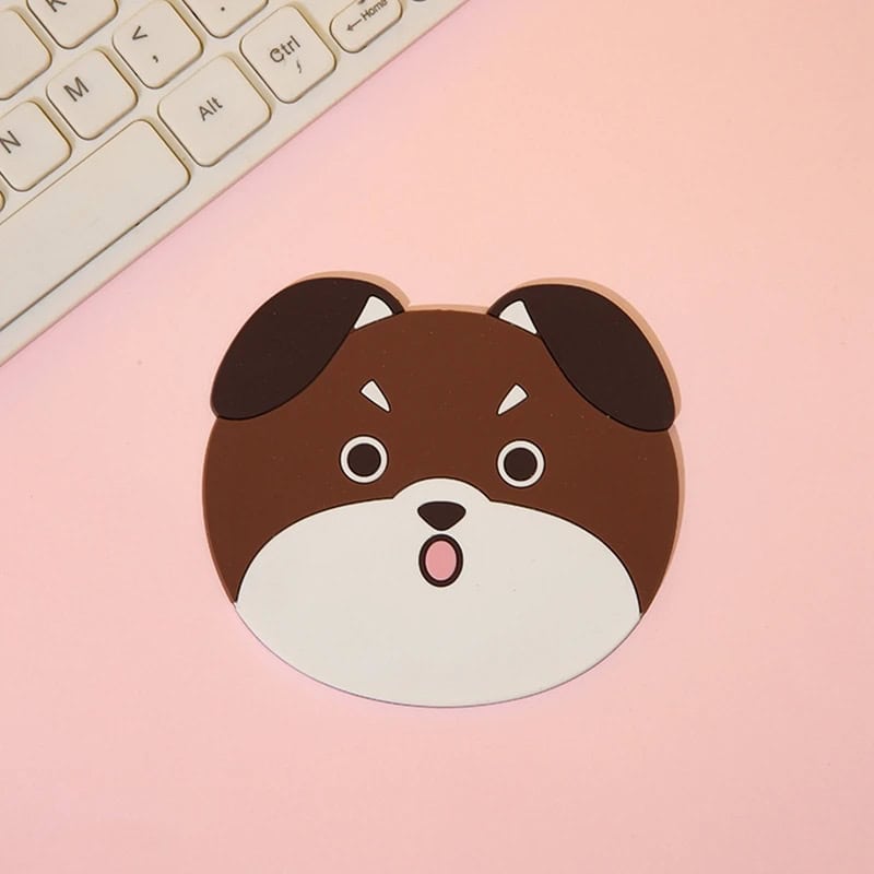 Posavasos de silicona pack de 4 diseño de perro