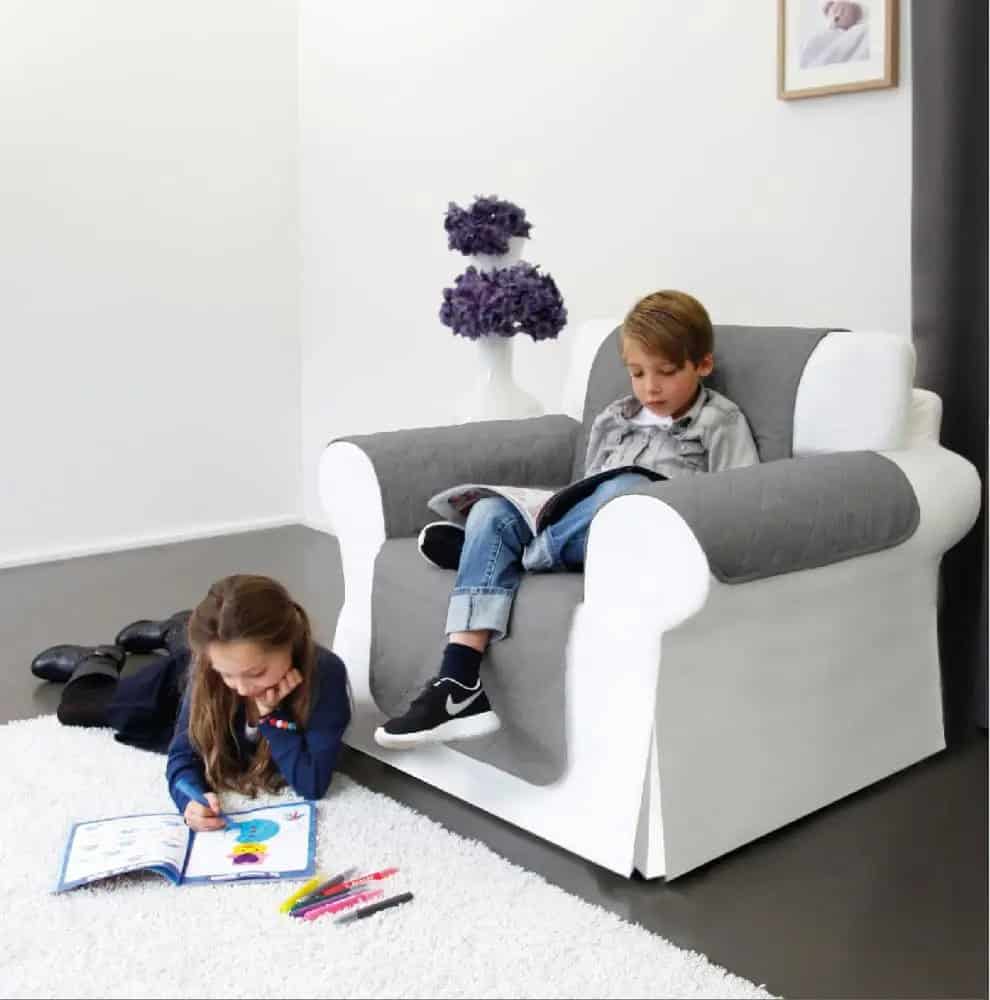 Cubre sillón reversible protector 1 cuerpo