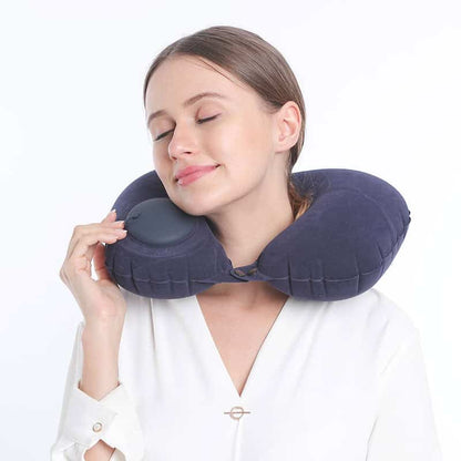 Almohada de viaje inflable