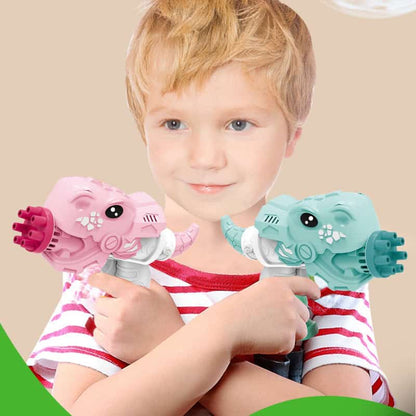 Pistola burbujero de dinosaurio