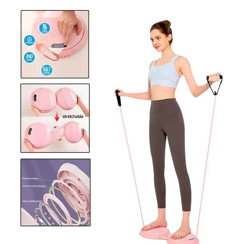 Base Giratoria de Ejercicios para Adelgazar y Tonificar - ¡Entrenamiento Completo y Práctico en Casa! 🌈💪