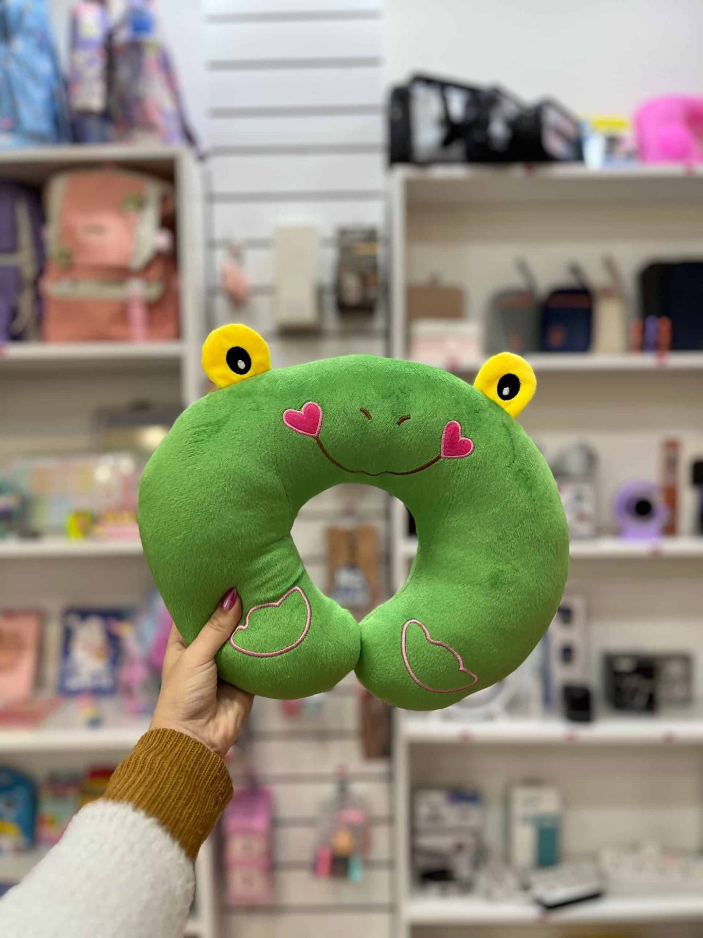 Almohada de viaje infantil con diseño de animalitos – Súper suave y ergonómica