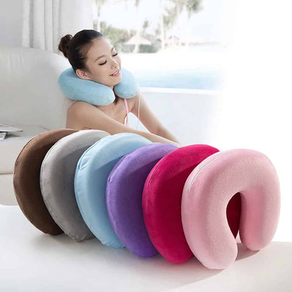 Almohada de viaje de espuma con memoria