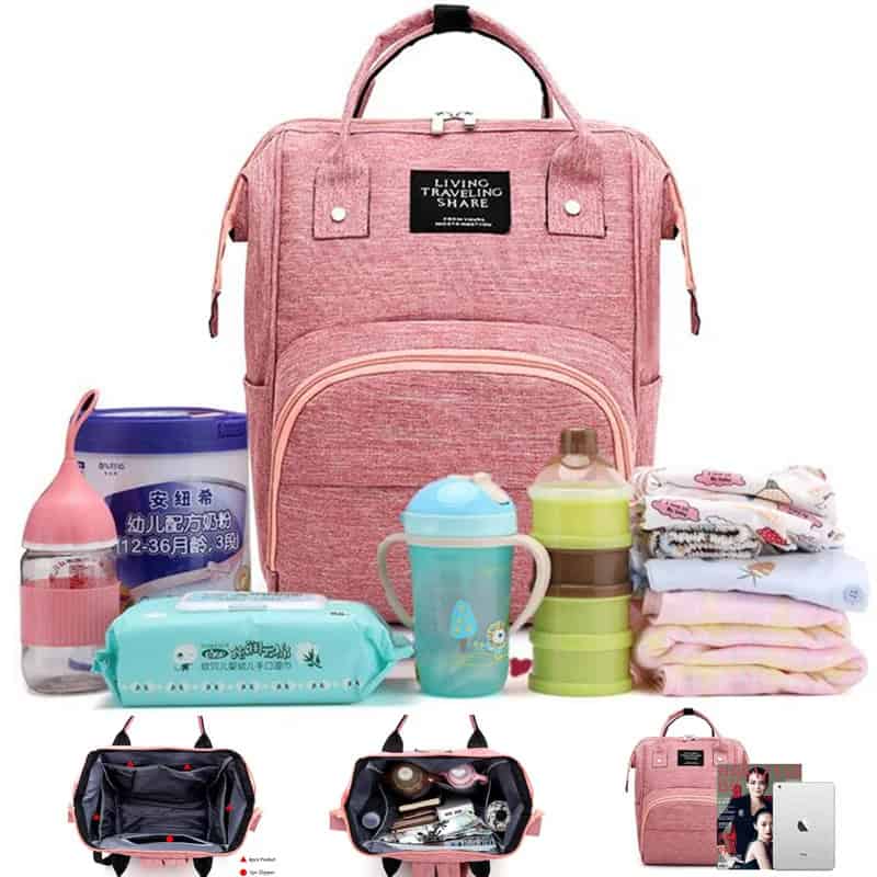 Bolso Maternal Impermeable Todo en Uno – Organiza tu día con estilo y comodidad