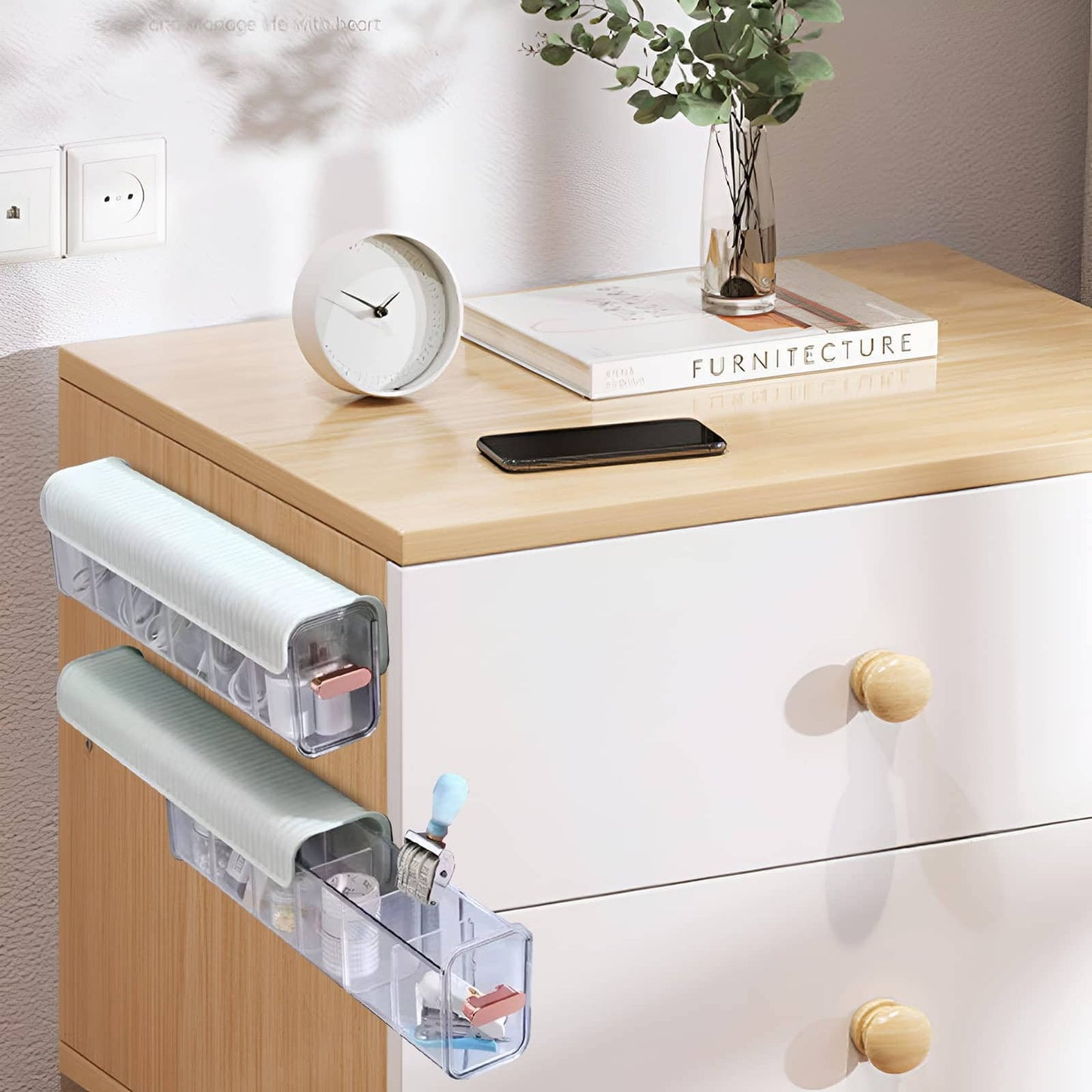 Organizador adhesivo de pared