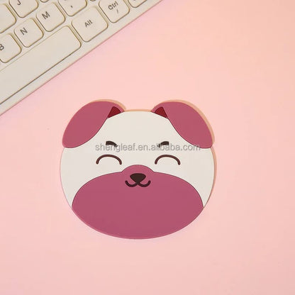 Posavasos de silicona pack de 4 diseño de perro