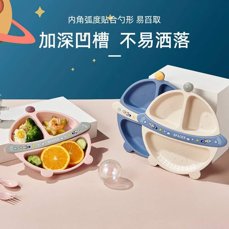 Set de alimentación bebé diseño espacial