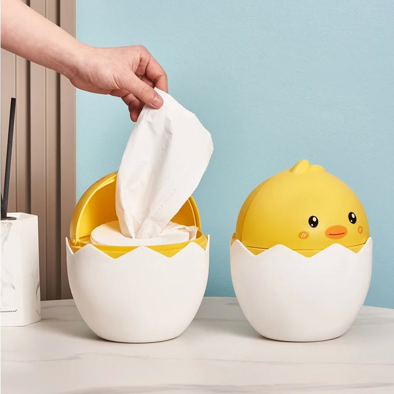 Mini Papelera de Escritorio 🐥🚀 – Adiós papeles sueltos, hola orden con onda
