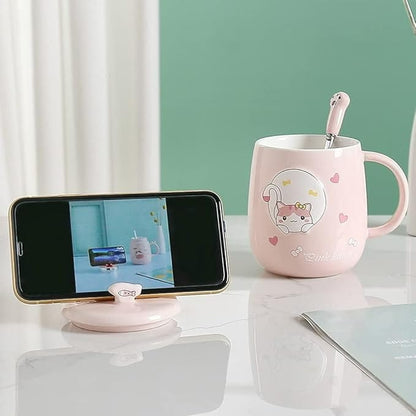 Taza de Cerámica de Gato 400ml – ¡El Detalle Perfecto para Amantes de los Gatitos!🐱
