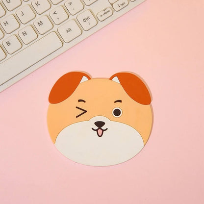 Posavasos de silicona pack de 4 diseño de perro
