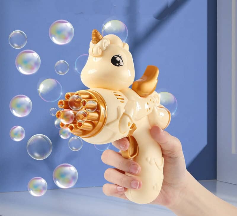 Pistola burbujero de unicornio