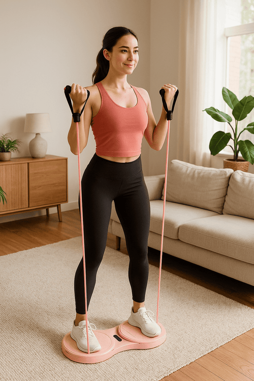 Base Giratoria de Ejercicios para Adelgazar y Tonificar - ¡Entrenamiento Completo y Práctico en Casa! 🌈💪