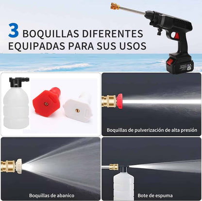Set de pistola hidrolavadora recargable