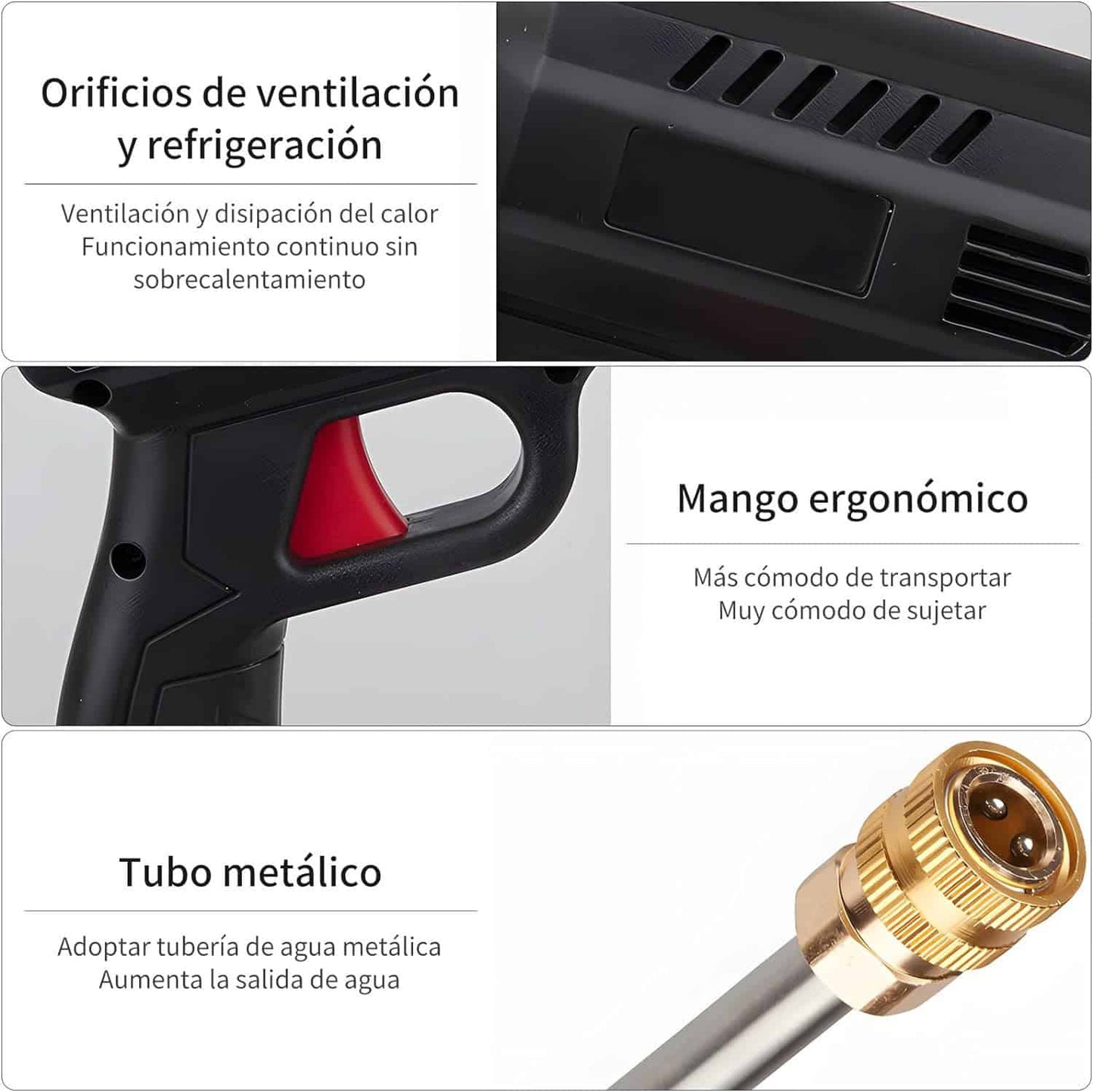 Set de pistola hidrolavadora recargable
