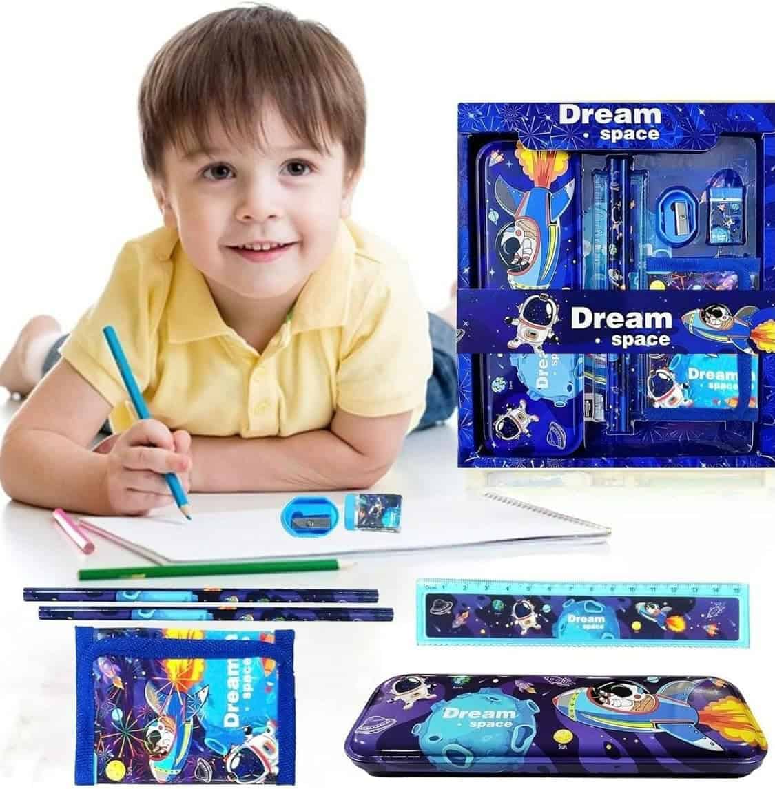 Set de Papelería Escolar (Regalo Ideal) - ¡Todo lo que Necesitas para la Aventura Escolar! 🎒🚀🦄