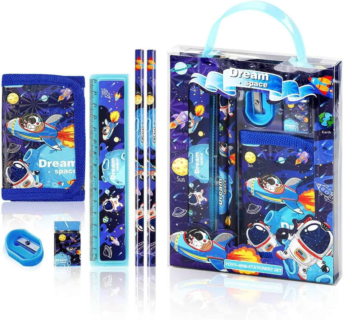 Set de Papelería Escolar (Regalo Ideal) - ¡Todo lo que Necesitas para la Aventura Escolar! 🎒🚀🦄
