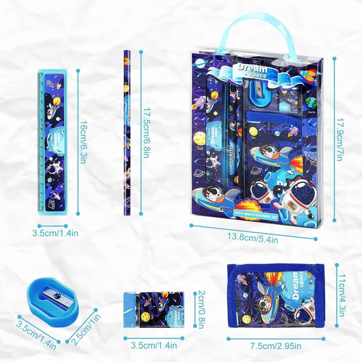 Set de Papelería Escolar (Regalo Ideal) - ¡Todo lo que Necesitas para la Aventura Escolar! 🎒🚀🦄