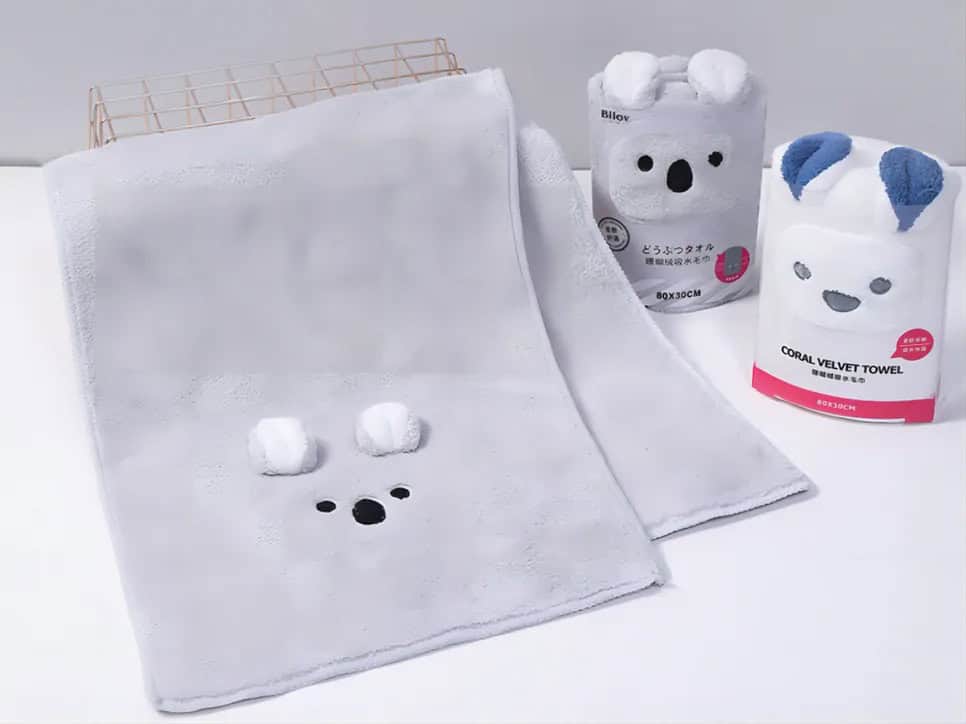 Toalla para ducha con diseño