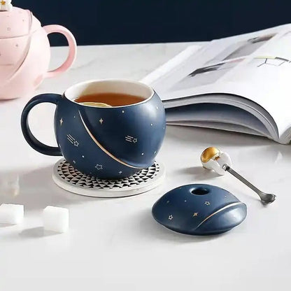 Taza de Cerámica Astronauta 450ml 🌕✨ - ¡Un Viaje Cósmico en Cada Sorbo! 🚀