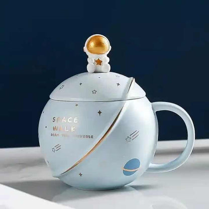 Taza de Cerámica Astronauta 450ml 🌕✨ - ¡Un Viaje Cósmico en Cada Sorbo! 🚀