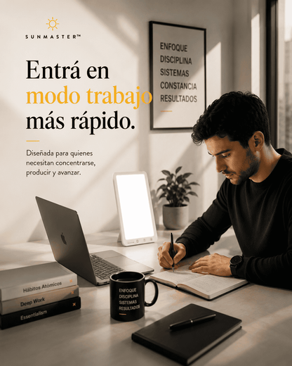 SunMaster | Lámpara Daylight para Productividad y Enfoque