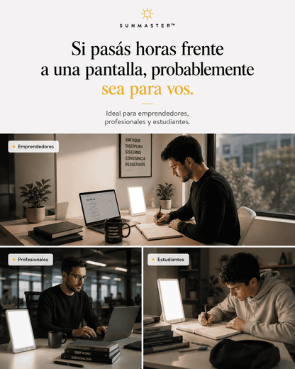 SunMaster | Lámpara Daylight para Productividad y Enfoque