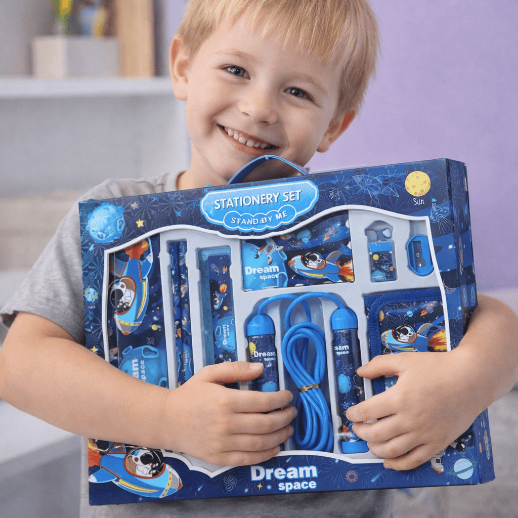 Set de Papelería Escolar (Regalo Ideal) - ¡Todo lo que Necesitas para la Aventura Escolar! 🎒🚀🦄