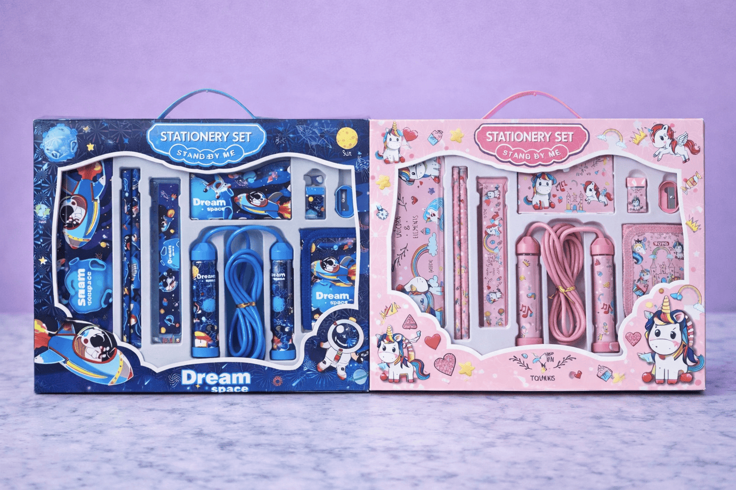 Set de Papelería Escolar (Regalo Ideal) - ¡Todo lo que Necesitas para la Aventura Escolar! 🎒🚀🦄