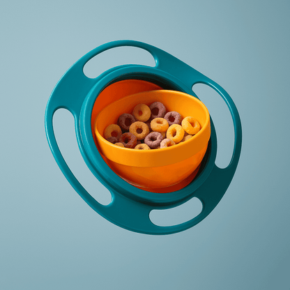 Bowl mágico antiderrame para bebés – Gira 360° y evita derrames mientras comen jugando