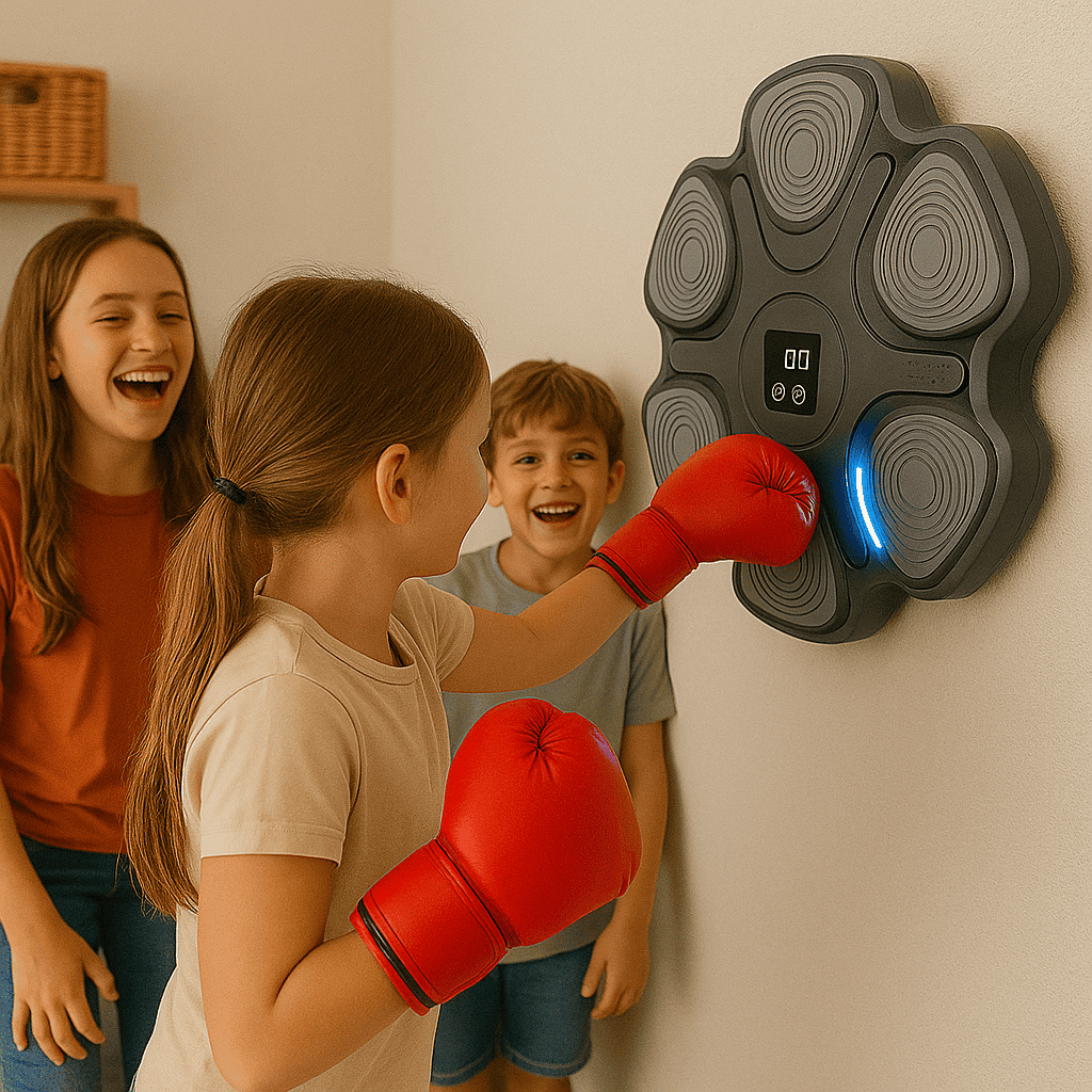 Máquina de Boxeo Musical APOLO SVC con Luces y Parlante  - ¡Descubre el Regalo Más Divertido e Innovador! 🎶🥊