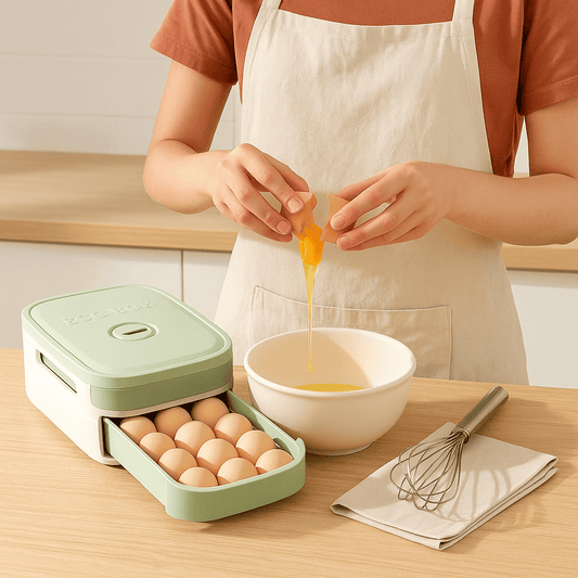 Organizador de huevos apilable para 36 huevos 🥚 Más orden, más frescura y cero derrames en tu heladera