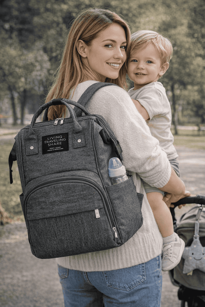Bolso Maternal Impermeable Todo en Uno – Organiza tu día con estilo y comodidad