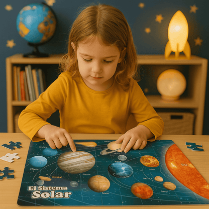 Puzzle Sistema Solar 🧩 Doble faz, doble diversión