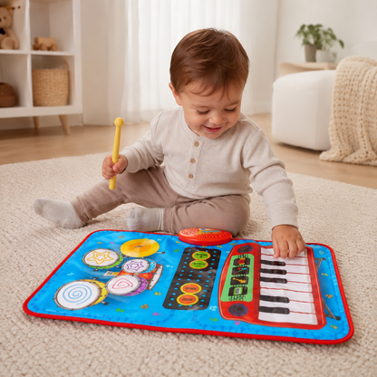 Alfombra banda musical para bebés 4  instrumentos