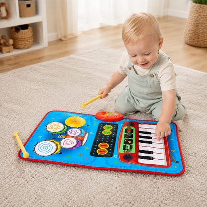 Alfombra banda musical para bebés 4  instrumentos