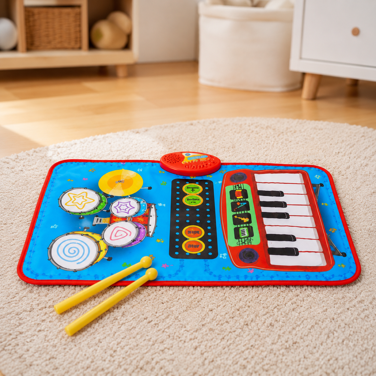 Alfombra banda musical para bebés 4  instrumentos