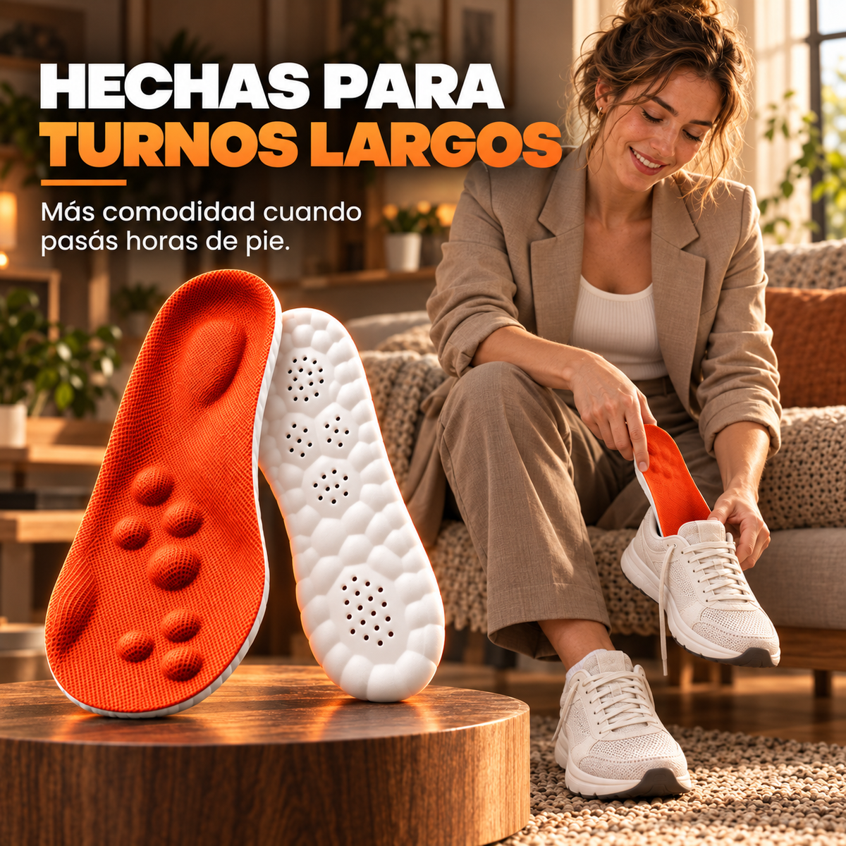 Plantillas Nube de Confort y Recuperación con Amortiguación y Soporte
