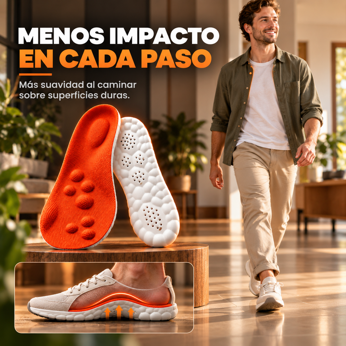 Plantillas Nube de Confort y Recuperación con Amortiguación y Soporte