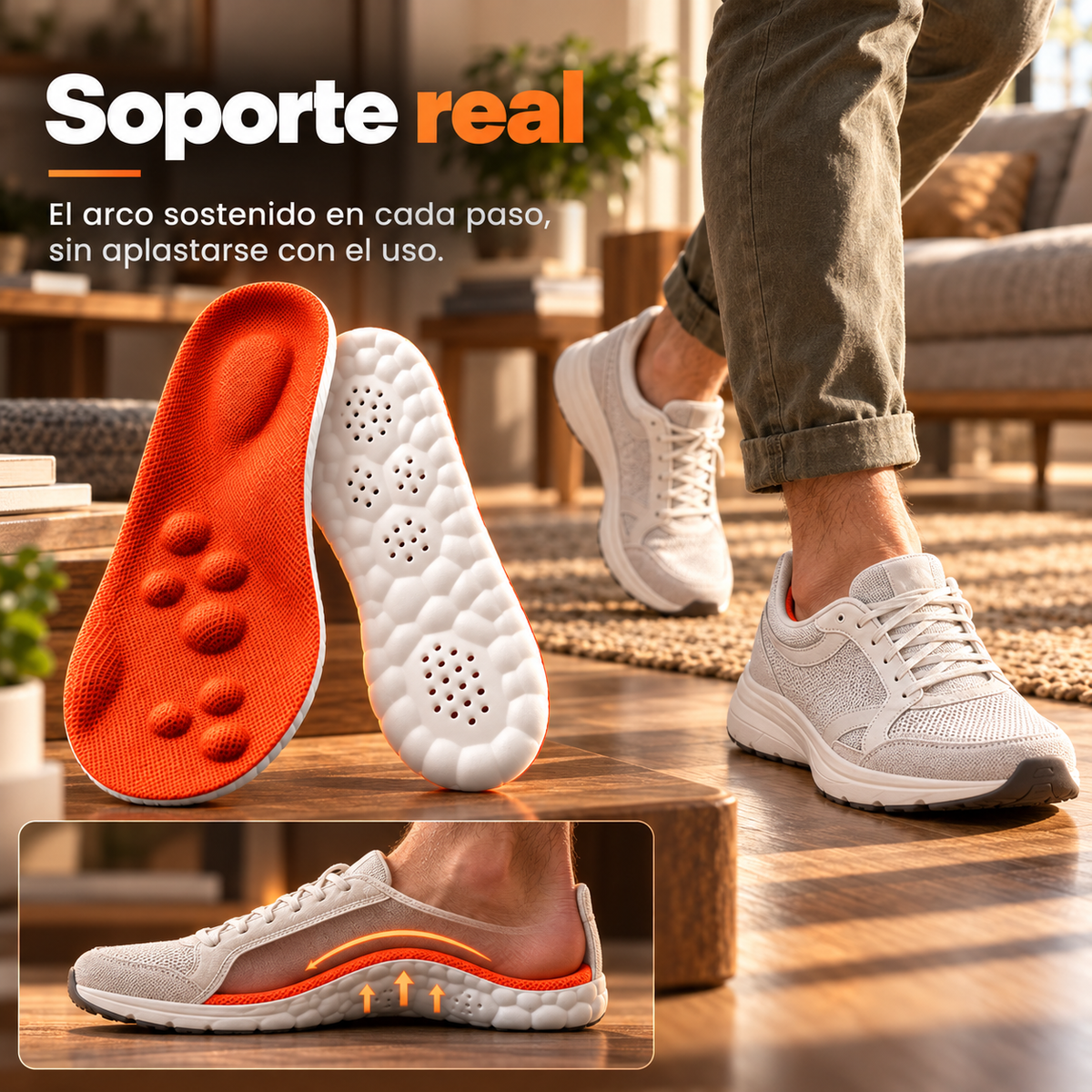 Plantillas Nube de Confort y Recuperación con Amortiguación y Soporte