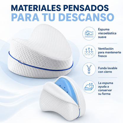 Almohada Ergonómica para Piernas y Rodillas