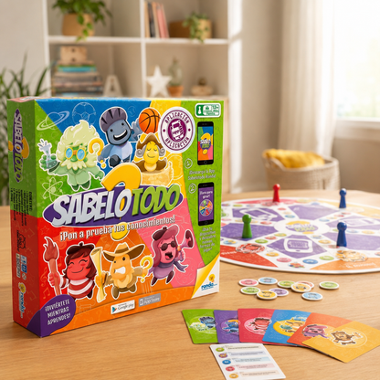 Juego de Mesa Sabelotodo Ronda con App – Preguntas y Desafíos