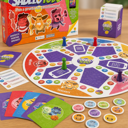 Juego de Mesa Sabelotodo Ronda con App – Preguntas y Desafíos